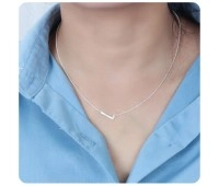 Letter L Silver Necklace SPE-5526